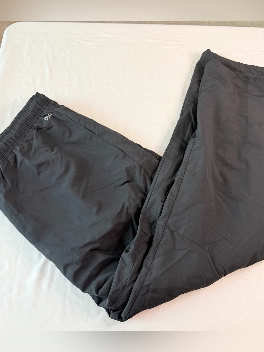 DSG Black Athletic Pants Mesh Lined Zip Ankle Drawstring Size XL